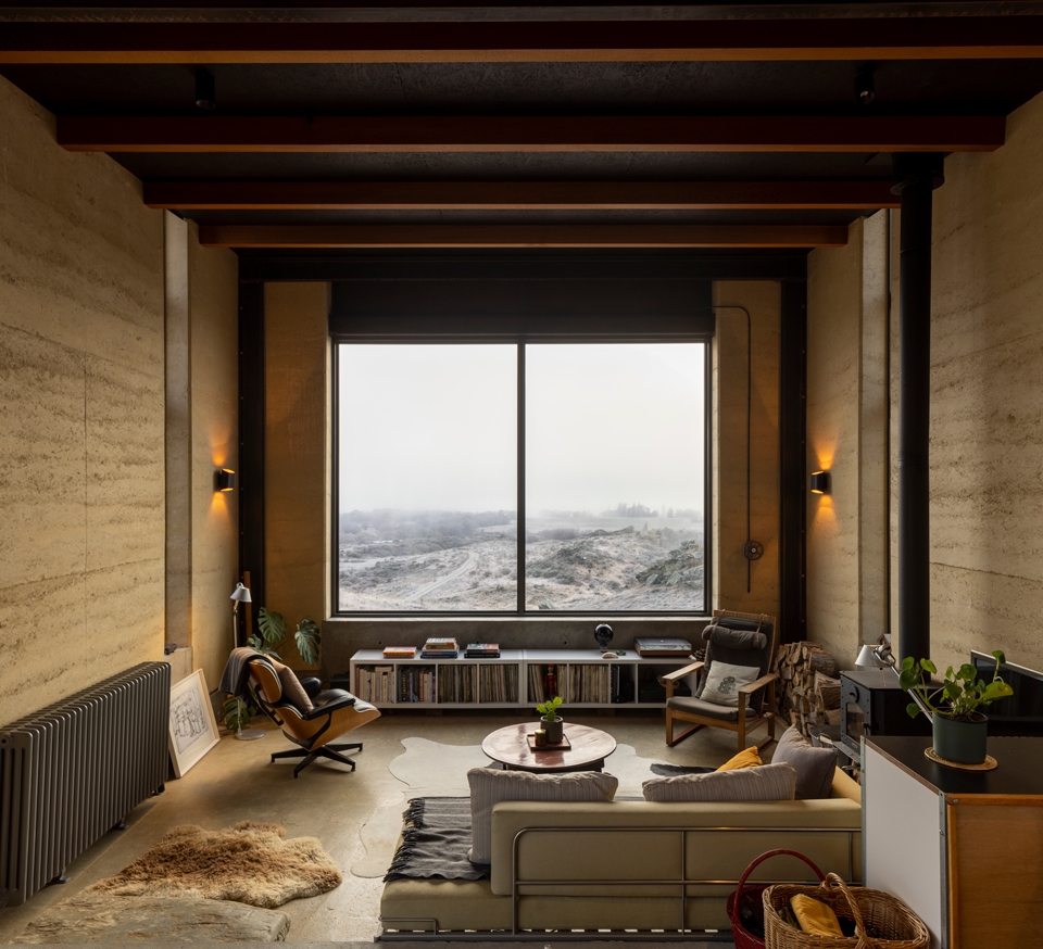 Lounge Rammed Earth House