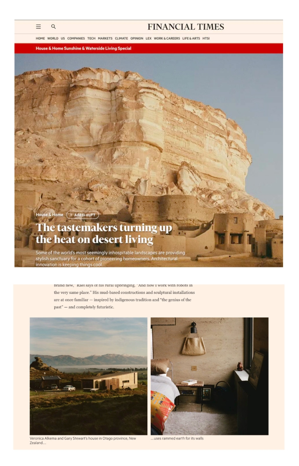 Ophir - Desert living!